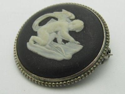 Vintage Wedgewood Sterling Cherub Brooch from England  