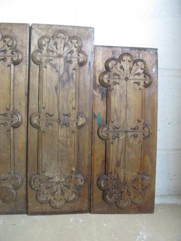   AMERICAN ARCHITECTURAL SALVAGE RECLAIMED VINTAGE WOOD GATE PANELS SET