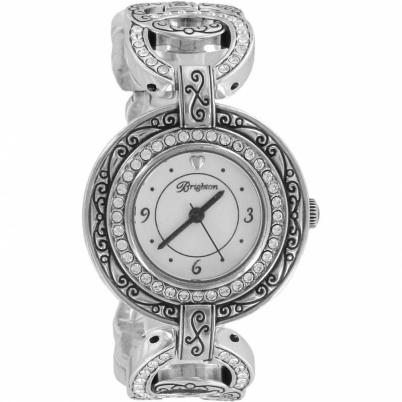 NWT Brighton STARDUST Watch~Round face adorned w/ SWAROVSKI CRYSTALS 