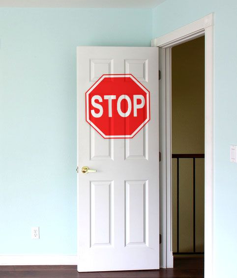 Stop Sign Vinyl Wall Art Decal Sticker Street Sign  