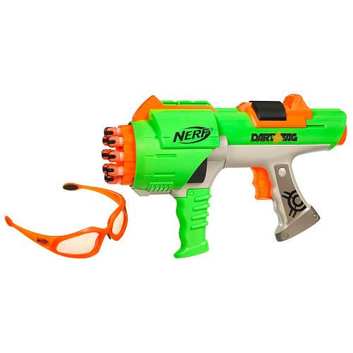 NERF DART TAG HYPERFIRE BLASTER WITH VISION GEAR  