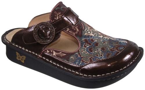 Alegria Classic Peace And Love Pattern Womens Clogs  