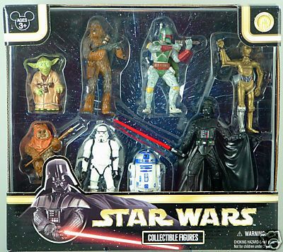Disney World Star Wars Tours 8 Pc. Figurine Playset Yoda Vader 