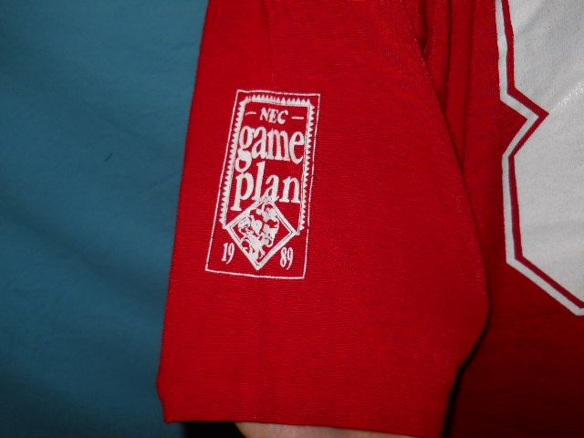 vtg NEC COMPUTERS GAME DAY JERSEY CHAMPION t shirt XL  