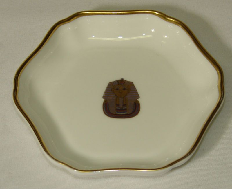 Vintag COALPORT China Egyptian KING TUT Pin Tray/Dish  