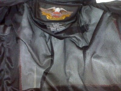 Harley Davidson Leather Jacket Rapid City Red White X  