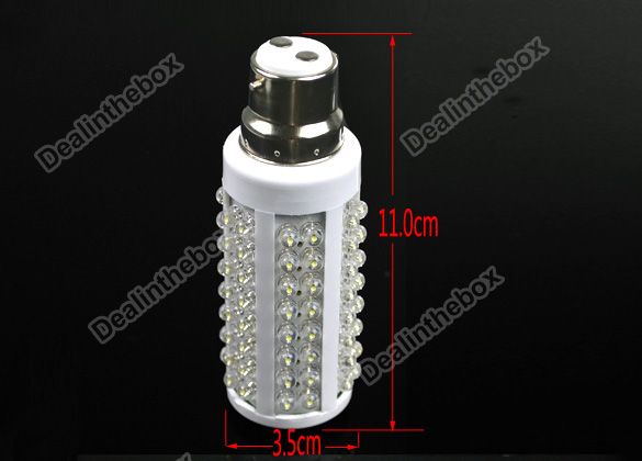 108 LED Corn Saving Light Bulb B22 5w 450LM Cool White  