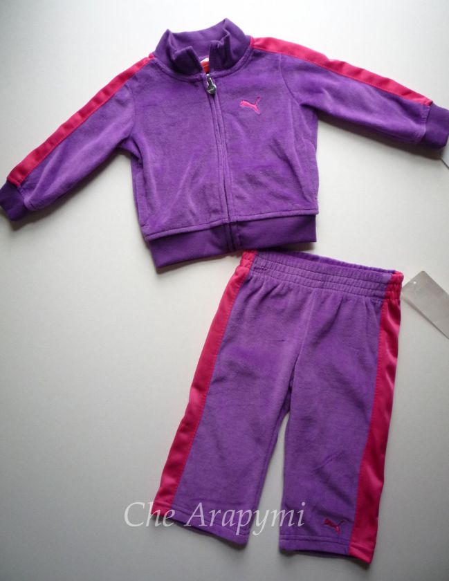 NWT Baby Girl Puma Velour Tracksuit  