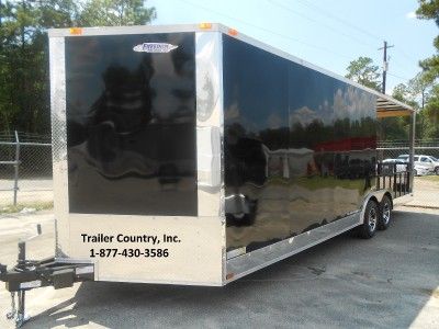   24 Custom Utility Enclosed Cargo Trailer w/ Porch + Ramp  