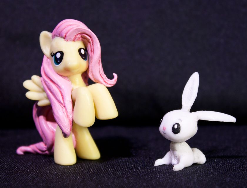 My Little Pony FIM Fluttershy correct hair Custom blind bag & Angel 