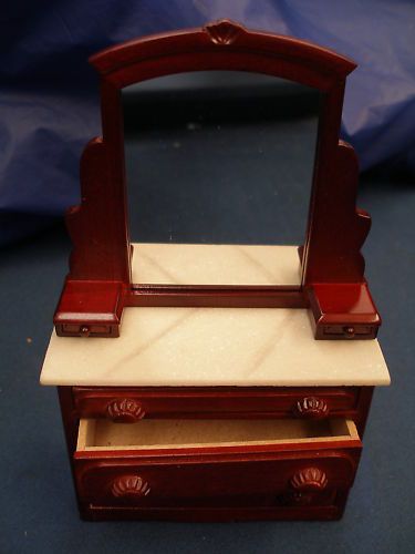 DOLLHOUSE MINIATURE DRESSING TABLE/DRESSER DOLL BEDROOM  