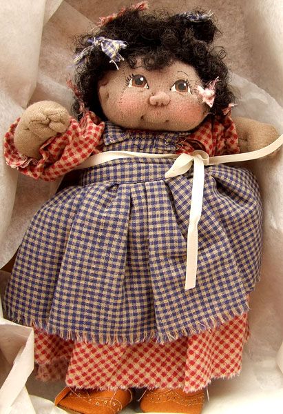 JAN SHACKELFORD SOFT SCULPT 9.5 HAND MADE CLOTH WILLIE LEE DOLL NEW 