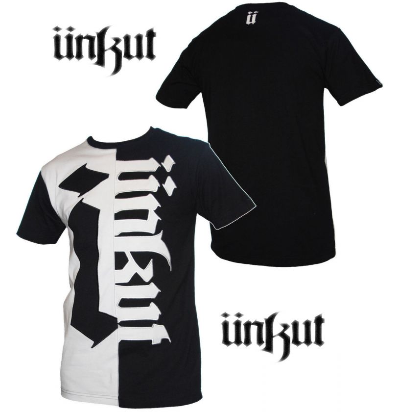    shirt ÜNKUT ** SCARE Black & White ** Unkut / Booba ** Noir  