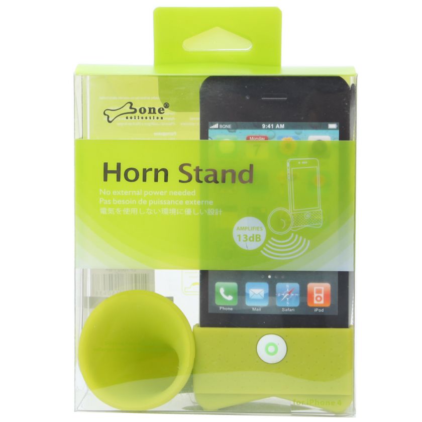   Stand Amplifier Speaker SoundBox for Apple iPhone 4 4S 4G Green  