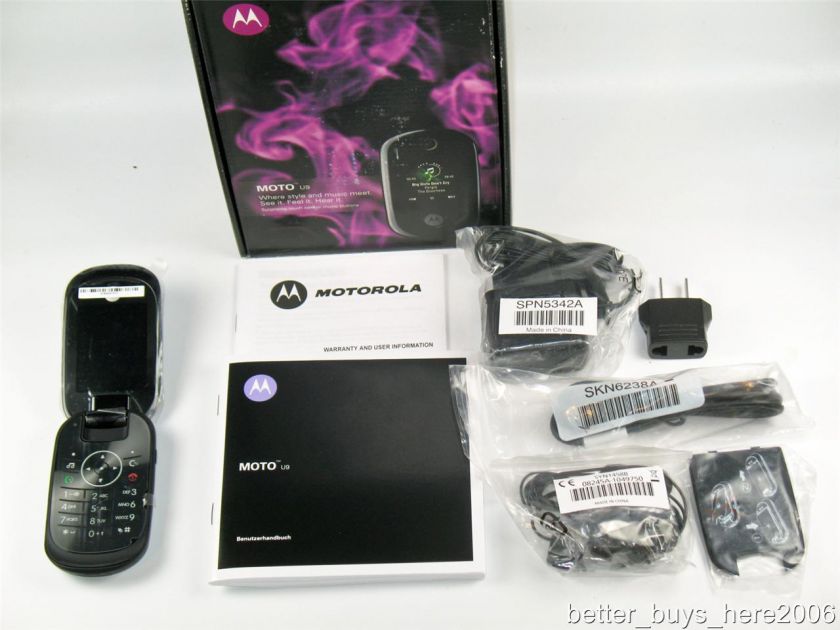 Brand New Motorola U9 Pebl Rokr Unlocked W/ Warranty 890552650675 