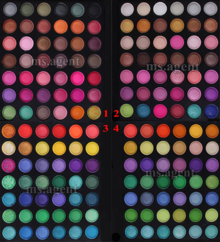 168 Full colors makeup eyeshadow palette eye shadow make up tool brush 