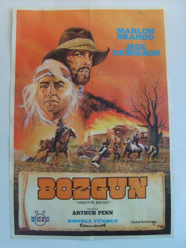 Marlon Brando 1976 The Missouri Breaks Movie Poster  