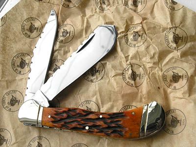 WILD TURKEY GENUINE SECOND CUT BONE FILEWORKED SADDLEHORN KNIFE   LTD 