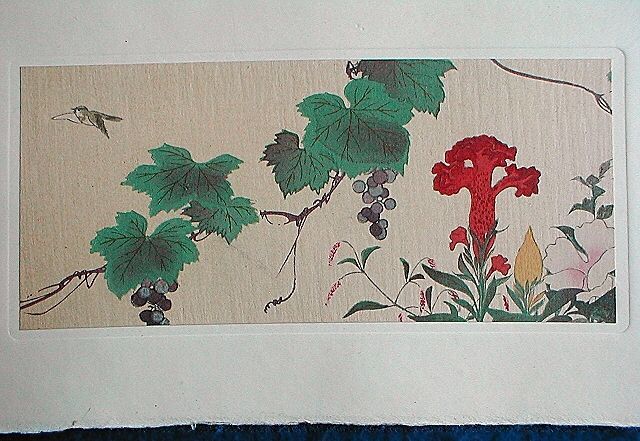 JAPANESE WOODBLOCK PRINT NewYear CARD 1941 SCRAPBOOK #2  