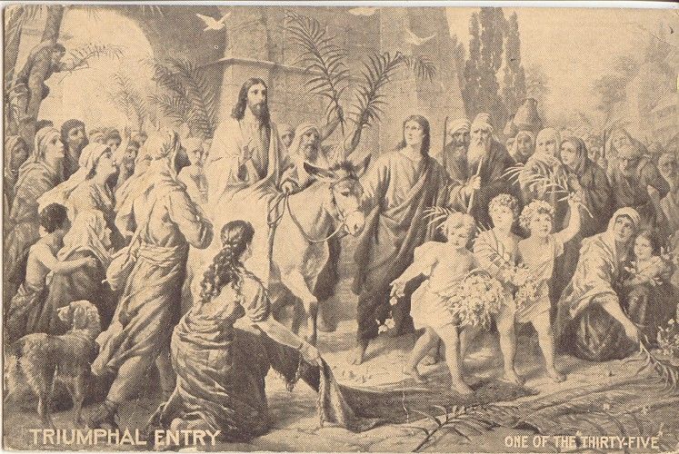 Postcard 300553 Triumphal Entry Jesus Religion  