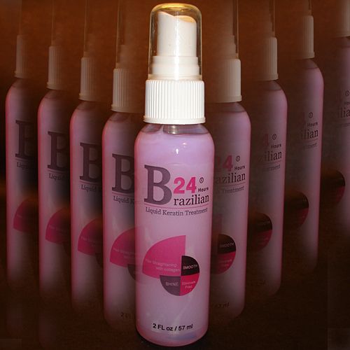 B24 Liquid Brazilian Keratin Treatment, 2 oz spray botl  