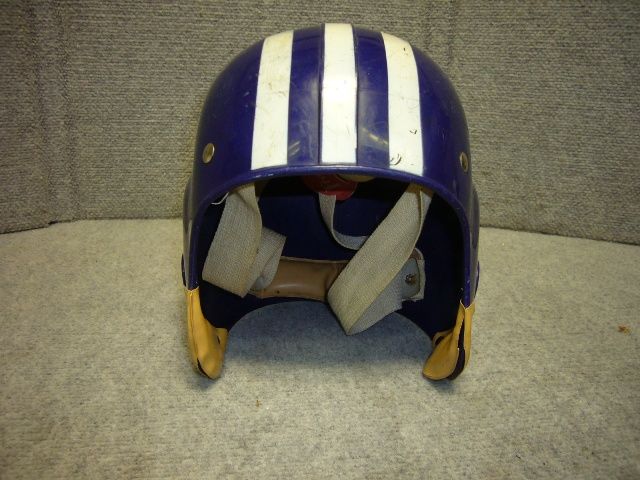 VINTAGE FRANKLIN FOOTBALL ANTIQUE HELMET AUTOGRAPHED MOD TOM  THE 