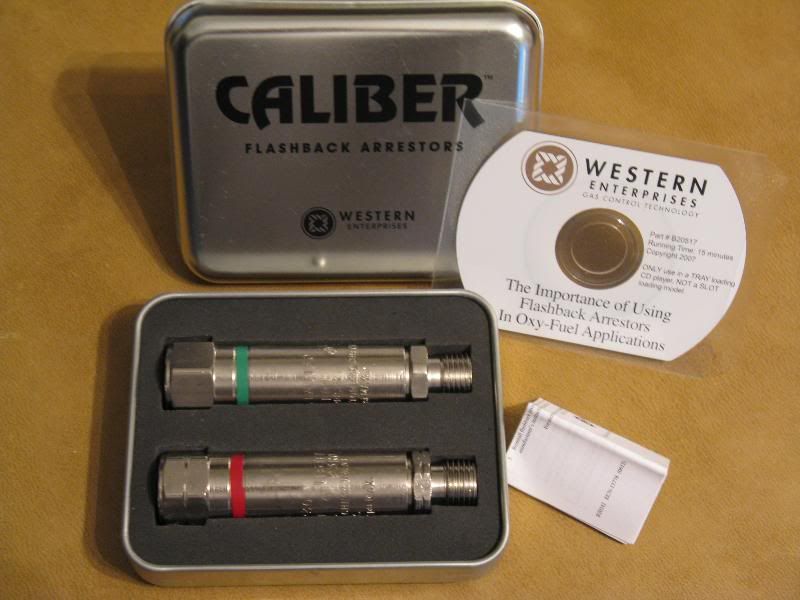 Western Enterprises Caliber FAU 30 Regulator Set Flashback Arrestor 