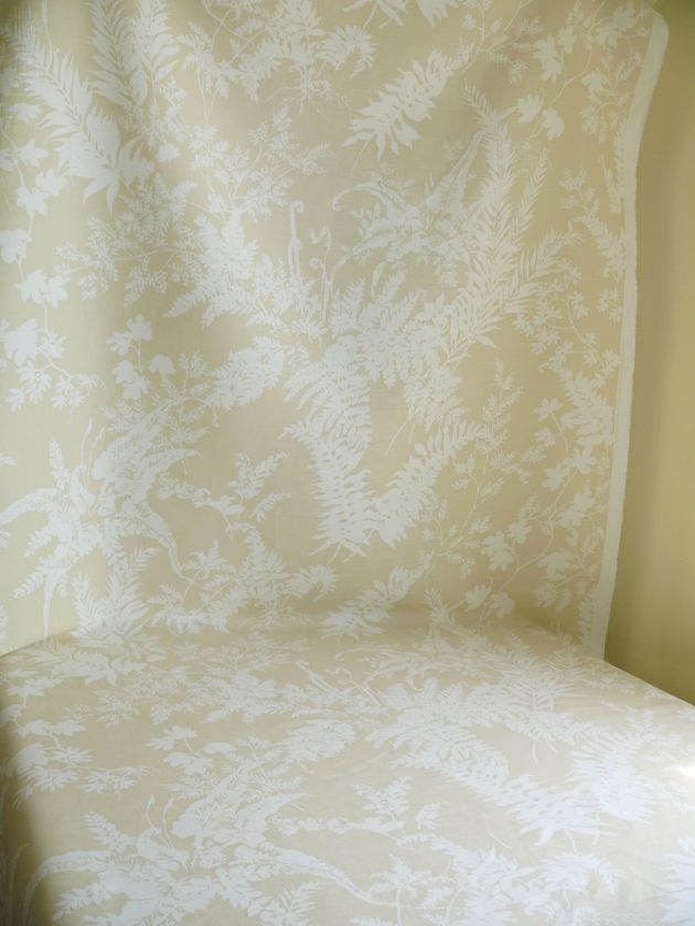 SCHUMACHER FOUGERE LINEN NATURAL FERN MEADOW 7Y $160/Y  