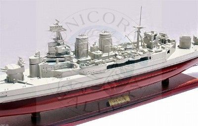 HMS HOOD (1918) BATTLE CRUISER HOOD   HAND BUILT MODEL SHIP   LAST ONE 