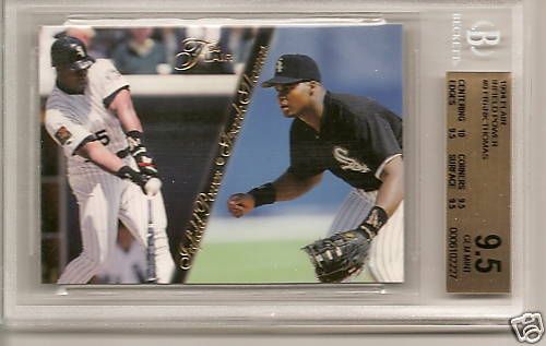 1994 FLAIR BGS 9.5 FRANK THOMAS INFIELD POWER # 9  