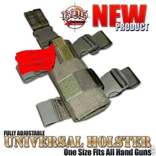 BDS Tactical Universal Drop Leg Holster Right Hand TAN  