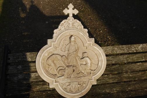 French Stations of the Cross in Plaster Circa 1900  