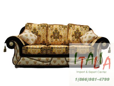 VERSACE DESIGN BEIGE GOLD SOFA SET  