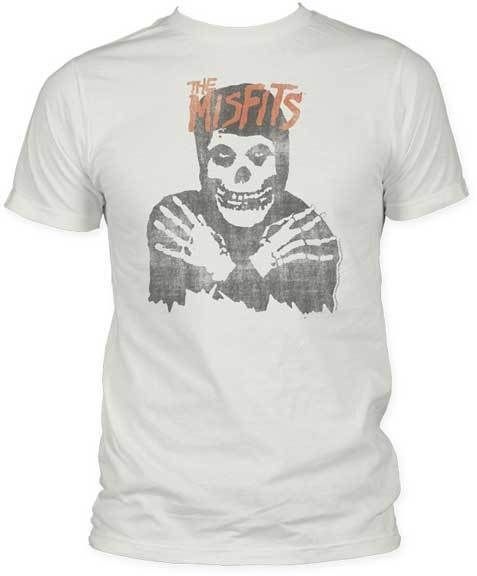 MISFITS CLASSIC SKULL DISTRESSED ADULT TEE SHIRT S 2XL  