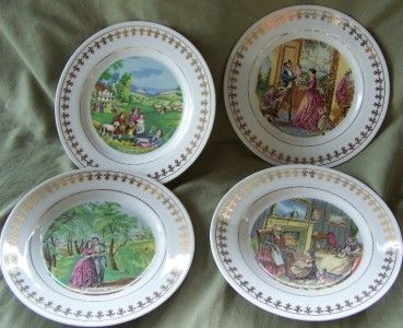   set Currier Ives Seasons of Life Childhood Youth Middle Age Old  