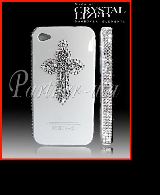 BLING iphone 4 4s CROSS case made with 100% AUTHENTIC SWAROVSKI 