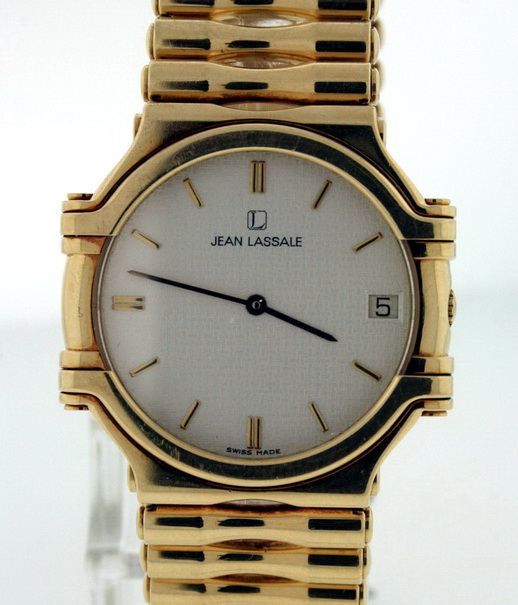 Jean Lassale Thalassa 18k Yellow Gold Mid Size watch.  