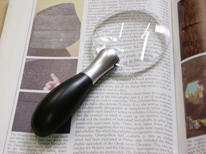 RIMLESS LED ILLUMINATED 2x MAGNIFIER w/6x BIFOCAL  