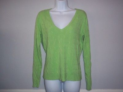 New York & Company v neck sweater sz L nice  