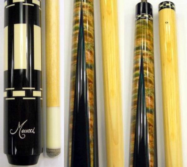 MEUCCI POOL CUE HALL OF FAME 1 BILLIARD BLACK DOT SHAFT MSRP $535 