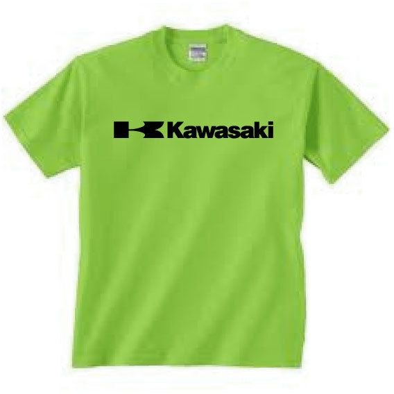 Kawasaki Racing Tee Shirt Lime Green  