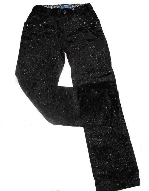 TCP Holiday Girls Black Sparkle Christmas Holiday Pants 8  