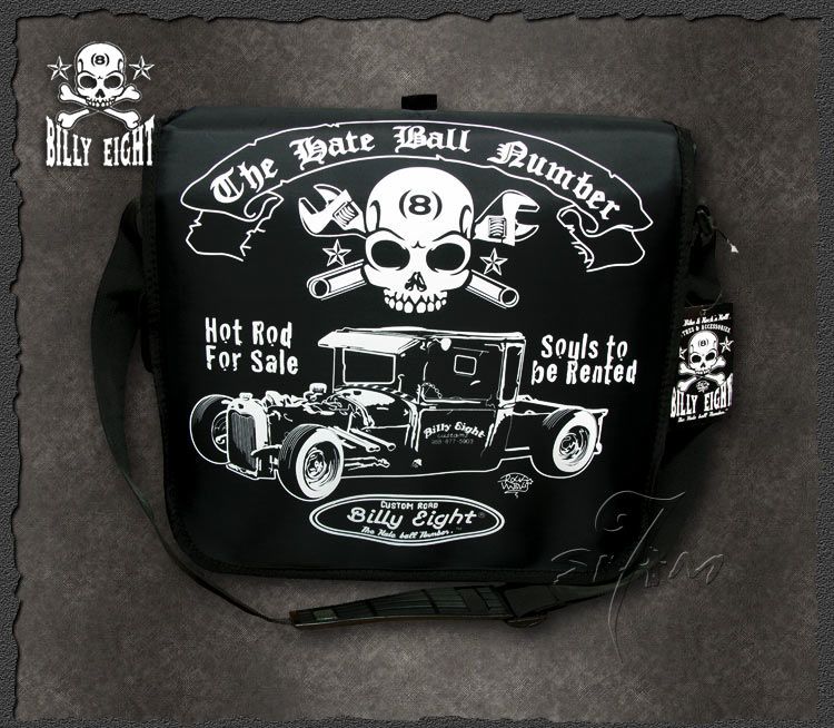   Rod ★ Rockabilly Messenger Tattoo Rat Bag Shoulder Tasche NWT  