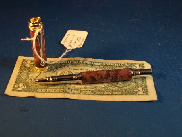 Majestic Jr Pen in Stabilized Purple Buckeye Burl  