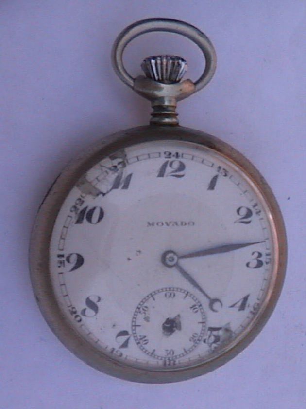 VINTAGE POCKET WATCH TABOR DEPOSE FOR REPAIR OR PARTS  