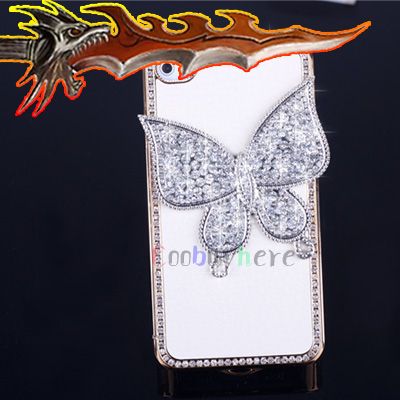 Luxury Design Big Butterfly Case for iPhone 4 4G 4s  