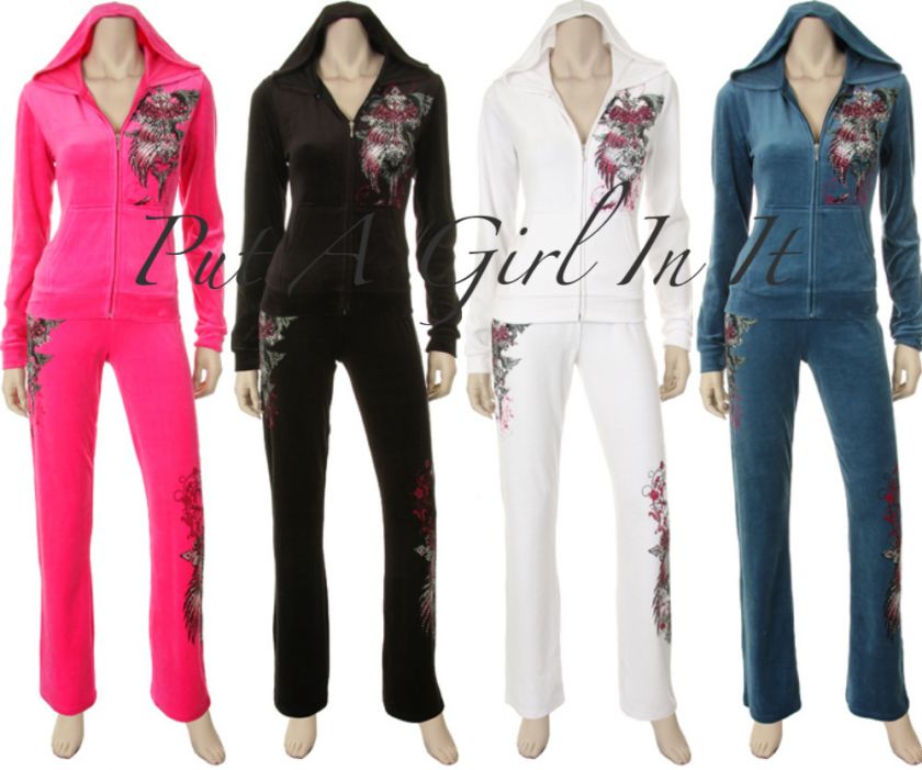   TATTOO CROSS WINGS PLUS SIZE SWEATSUIT SHIRT PANTS JOGGING SUIT  