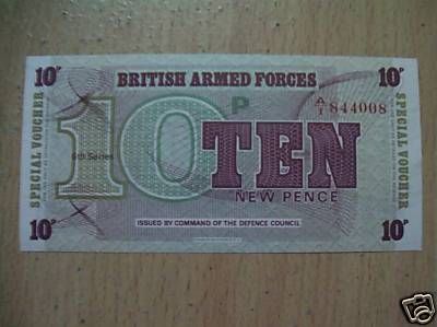 British Armed Forces 10 New Pence 6th Series  