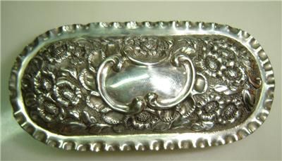 ANTIQUE STUNNING ENGLAND C1800S STERLING SILVER BOX  