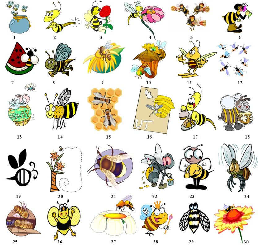 Cute Bee Honey Hive Address or Favor Labels Great Gift  